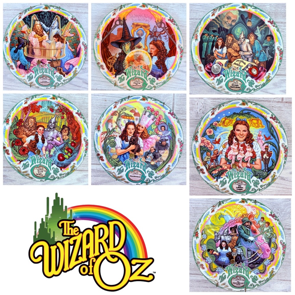 vintage 1993 Knowles Braden Wizard of oz music box decorative plates 7 numberd